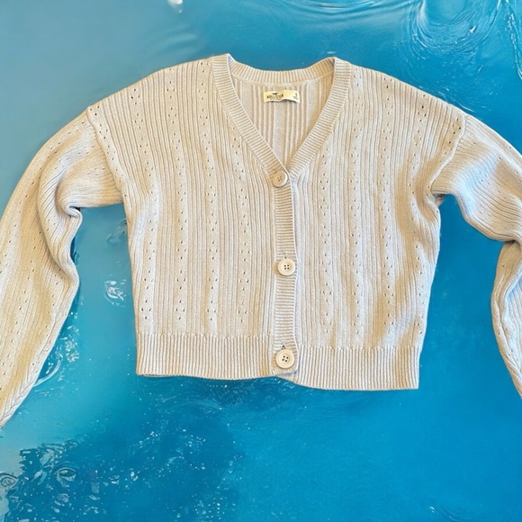 Hollister Cardigan light blue size small - Picture 2 of 5